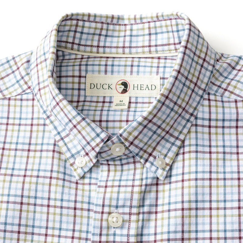 Cotton Oxford Sport Shirt - Bennet Plaid - Fig