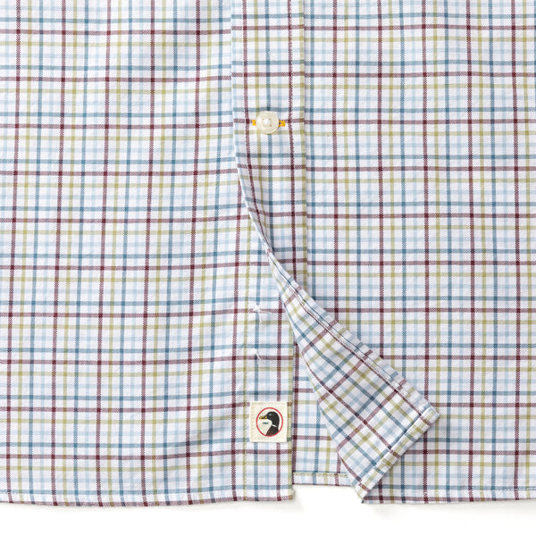 Cotton Oxford Sport Shirt - Bennet Plaid - Fig