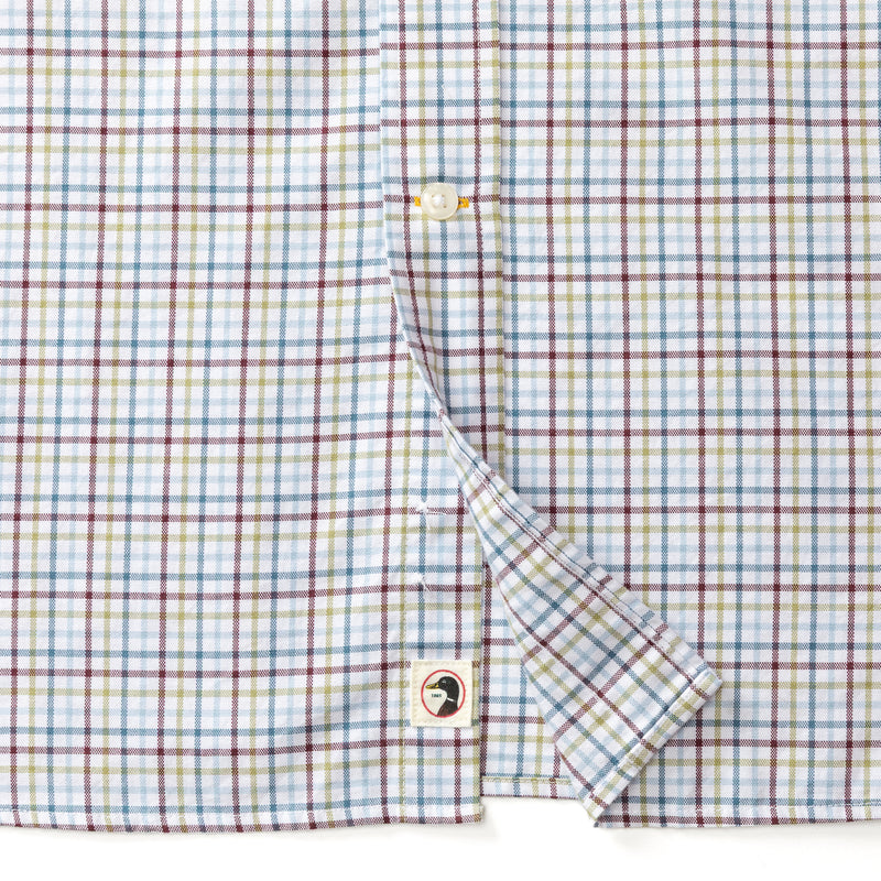 Cotton Oxford Sport Shirt - Bennet Plaid - Fig