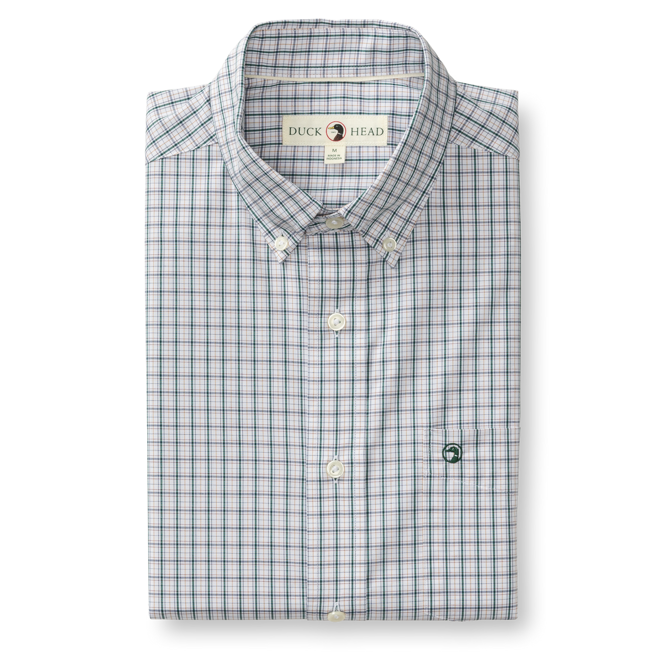 Performance Poplin Sport Shirt - Edison Plaid - Forest Green