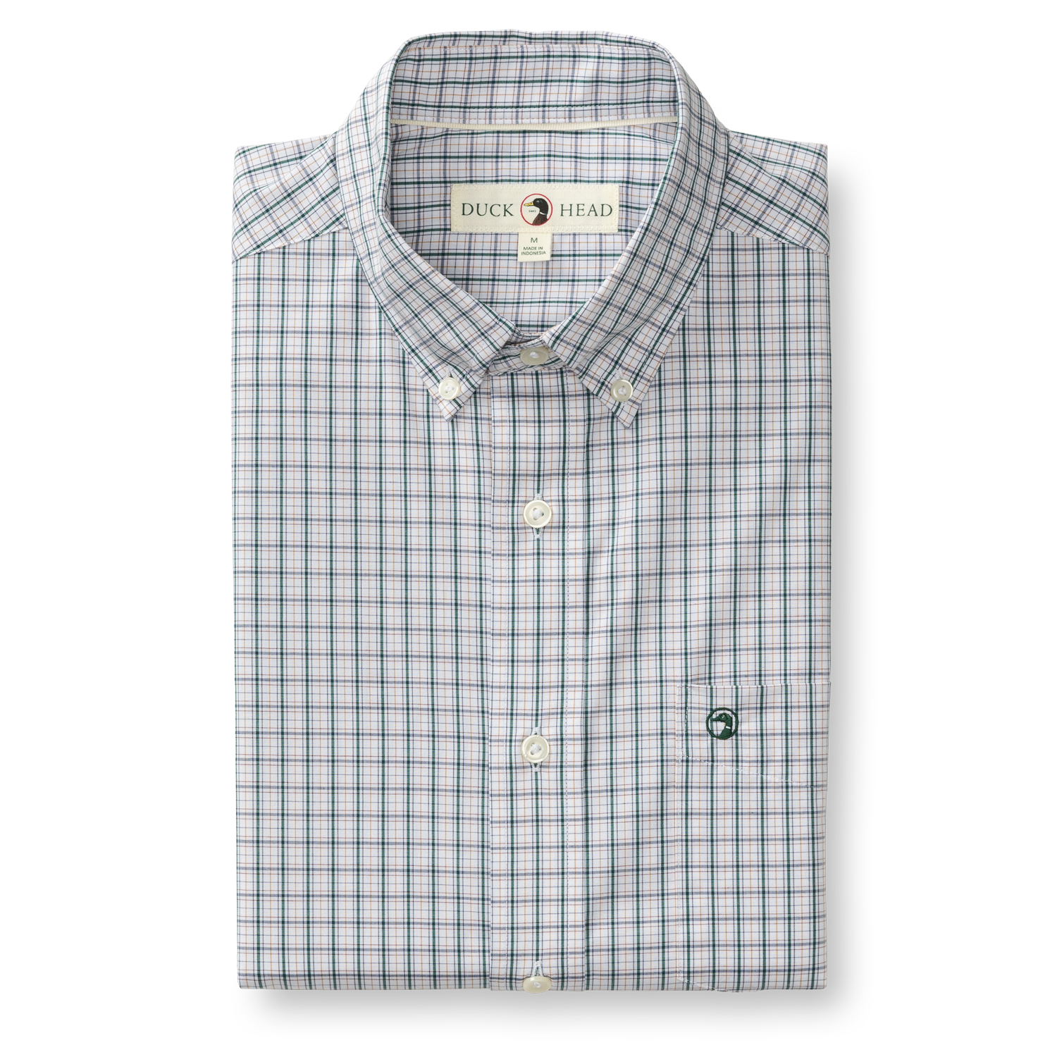 Performance Poplin Sport Shirt - Edison Plaid - Forest Green