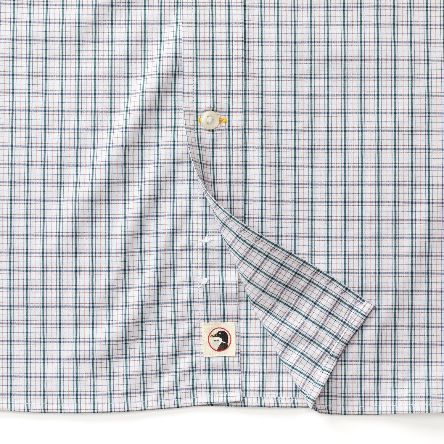 Performance Poplin Sport Shirt - Edison Plaid - Forest Green