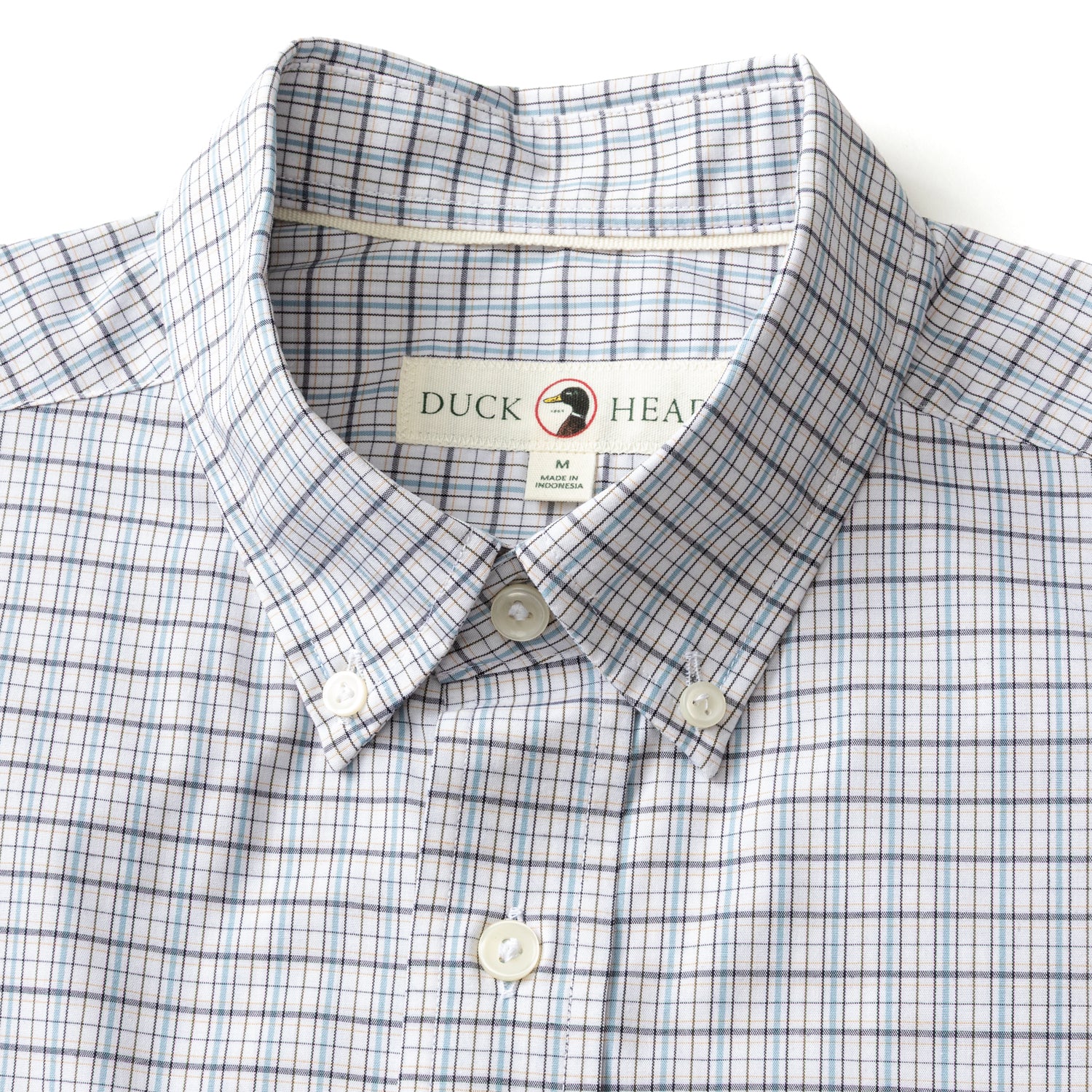 Performance Poplin Sport Shirt - Edison Plaid - Glacier Blue