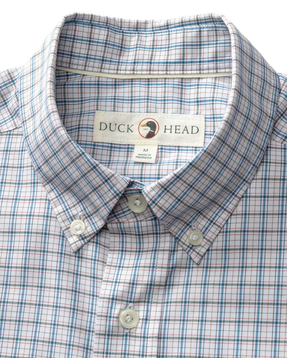 Performance Poplin Sport Shirt - Edison Plaid - Midnight Teal