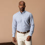 Performance Poplin Sport Shirt - Edison Plaid - Midnight Teal