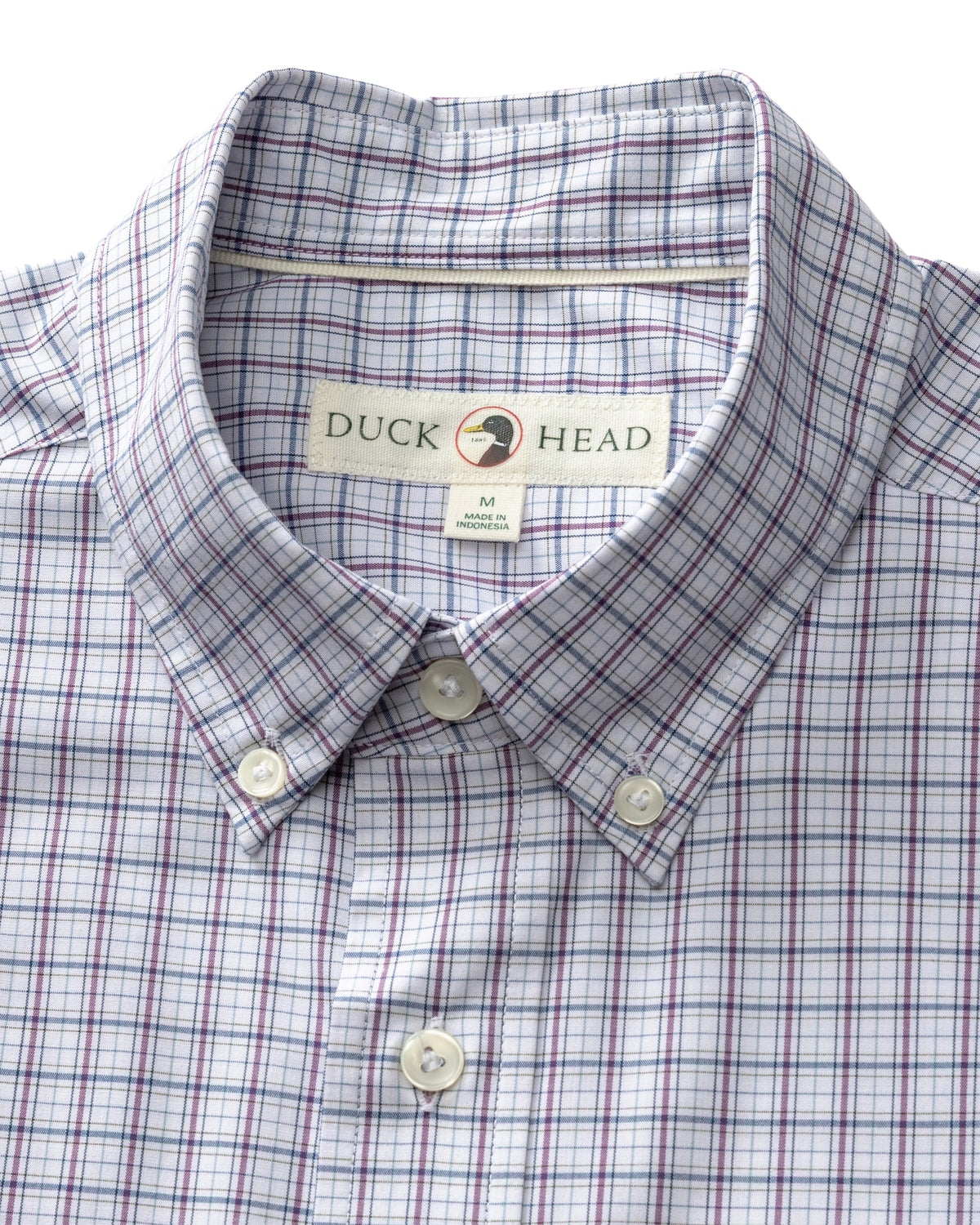 Performance Poplin Sport Shirt - Edison Plaid - Navy Peony