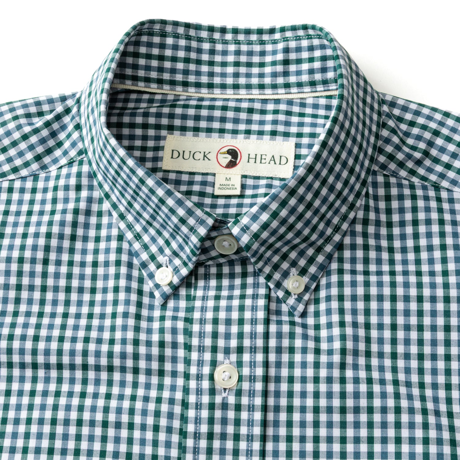 Performance Poplin Sport Shirt - Merill Gingham - Forest Green