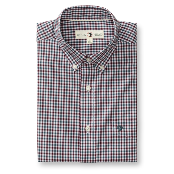Performance Poplin Sport Shirt - Merill Gingham - Fig