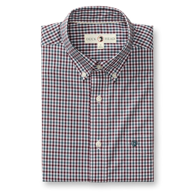 Performance Poplin Sport Shirt - Merill Gingham - Fig