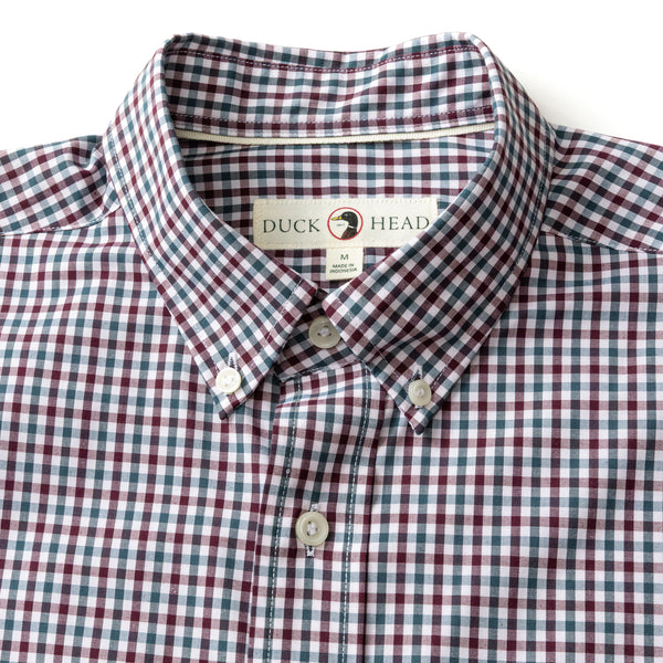 Performance Poplin Sport Shirt - Merill Gingham - Fig