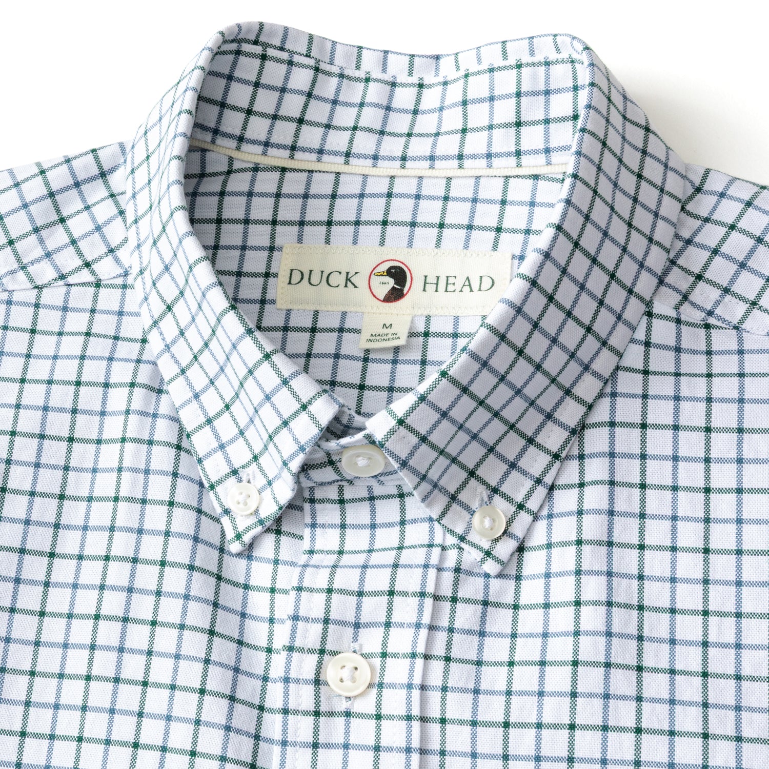 Cotton Oxford Sport Shirt - Kline Plaid - Forest Green