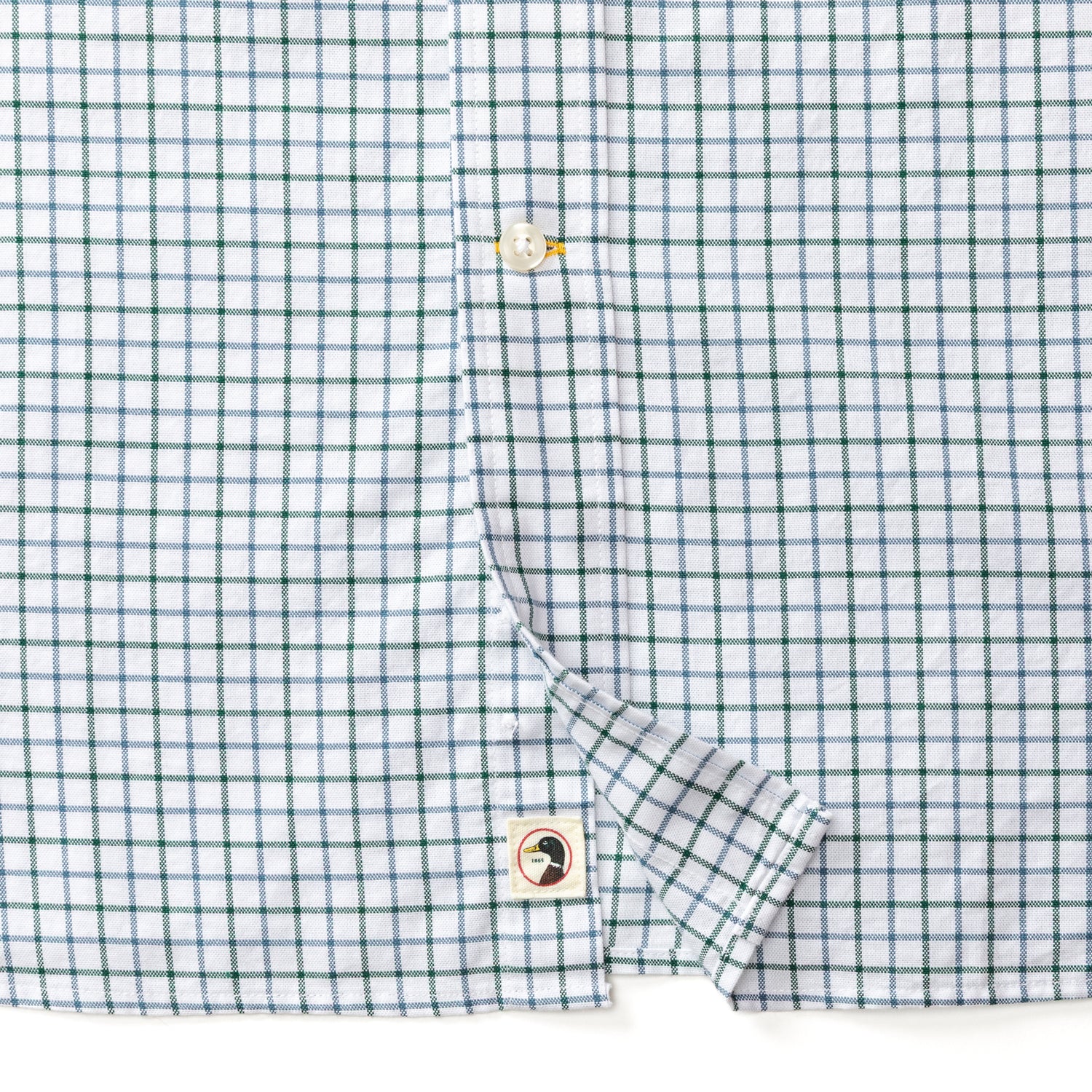 Cotton Oxford Sport Shirt - Kline Plaid - Forest Green