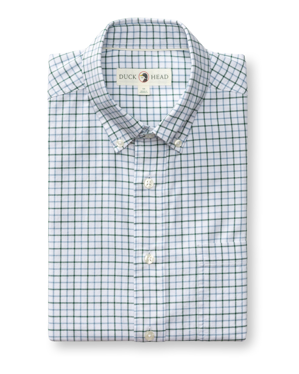 Cotton Oxford Sport Shirt - Kline Plaid - Hunter Green