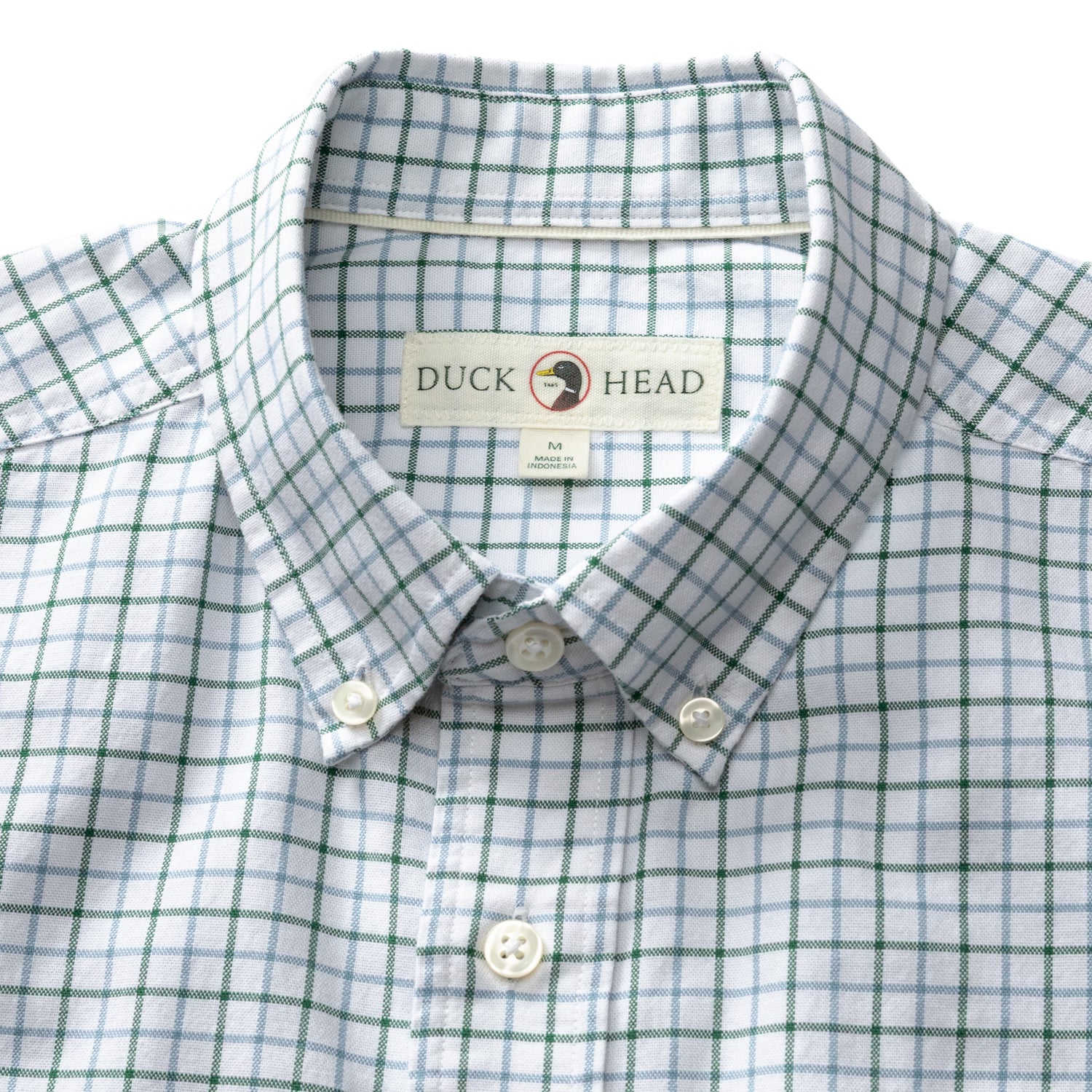 Cotton Oxford Sport Shirt - Kline Plaid - Hunter Green