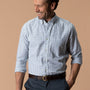 Cotton Oxford Sport Shirt - Kline Plaid - Hunter Green