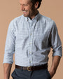 Cotton Oxford Sport Shirt - Kline Plaid - Hunter Green
