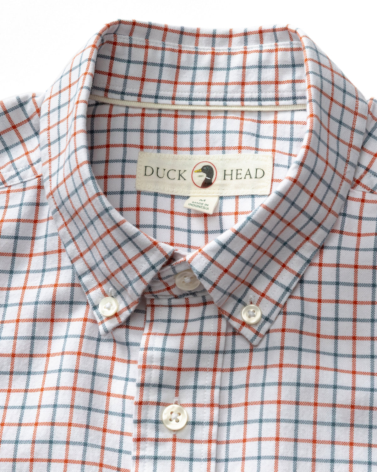 Cotton Oxford Sport Shirt - Kline Plaid - Burnt Sienna
