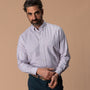 Cotton Oxford Sport Shirt - Kline Plaid - Burnt Sienna