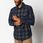 Corduroy Plaid Snap Shirt - Cavern Plaid - Maritime Blue