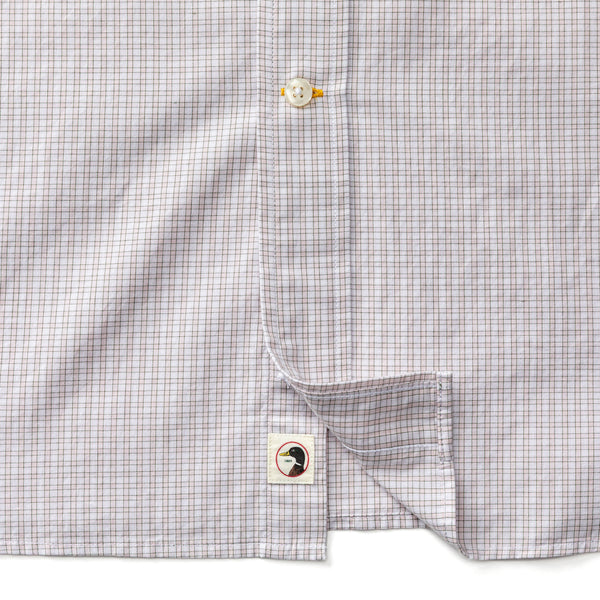 Cotton Cashmere Poplin Sport Shirt - Brook Plaid - Pale Pink