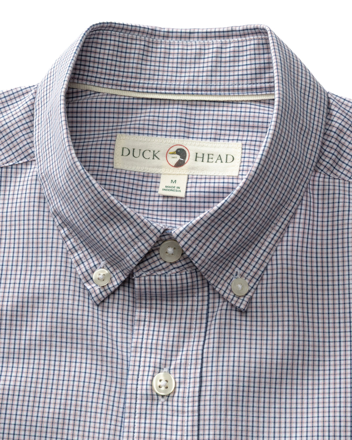 Cotton Cashmere Poplin Sport Shirt - Baltic Plaid - Lavender Blush