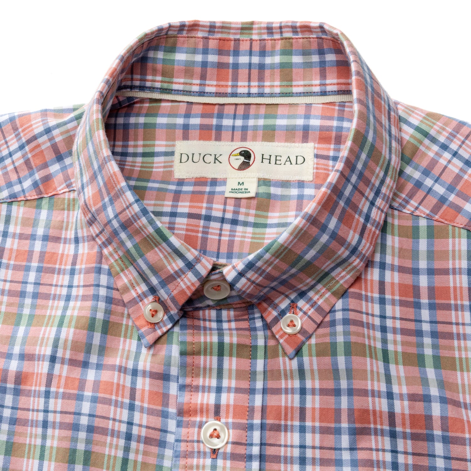 Cotton Twill Sport Shirt - Pratt Plaid - Rosewood