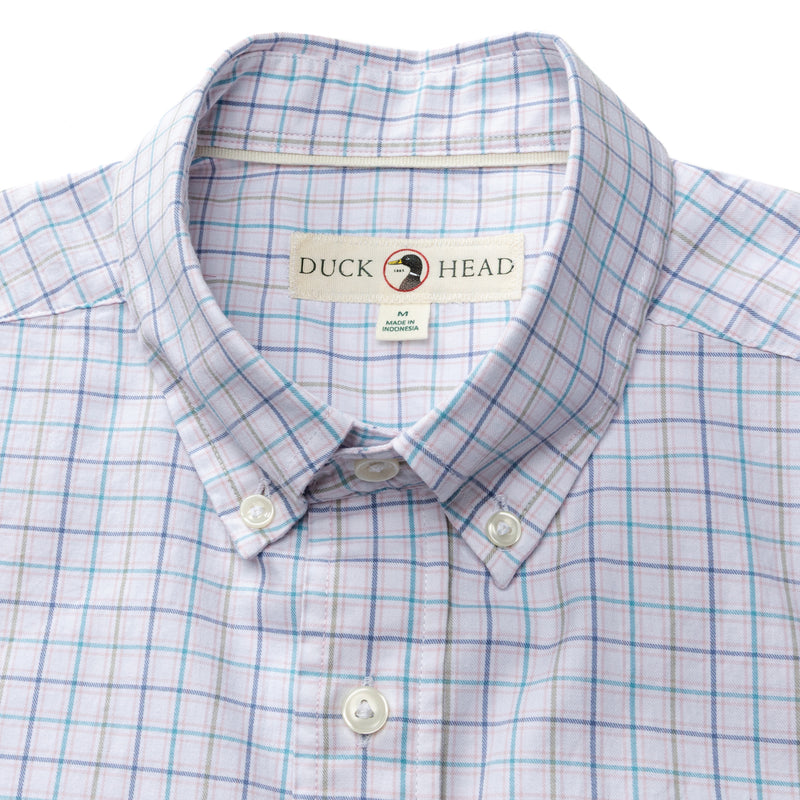 Cotton Twill Sport Shirt - Ashland Plaid - Pale Pink