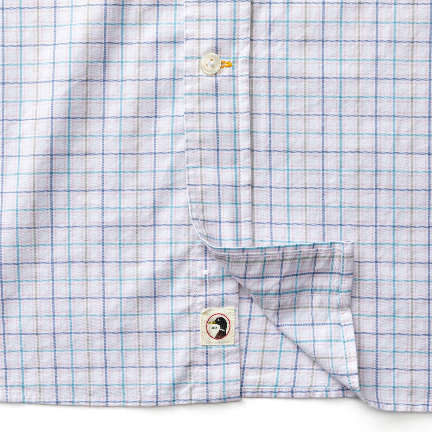 Cotton Twill Sport Shirt - Ashland Plaid - Pale Pink