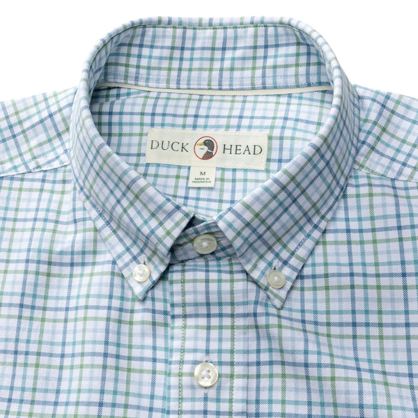Cotton Oxford Sport Shirt - Cooke Plaid - Aspen Green
