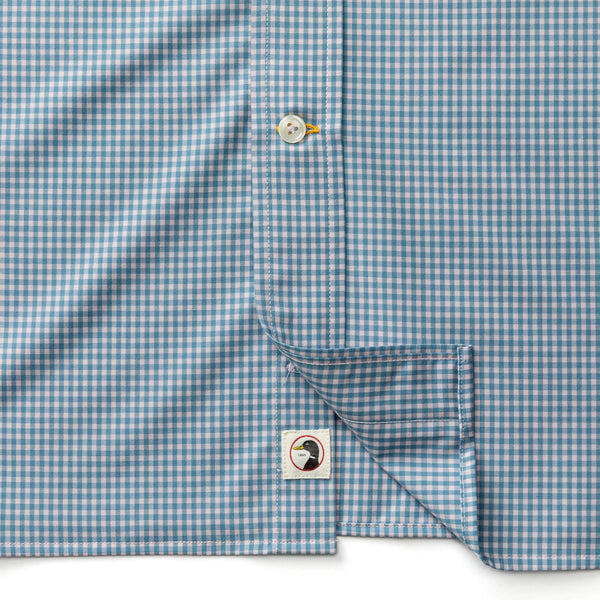 Performance Poplin Sport Shirt - Lyle Gingham - Pale Pink