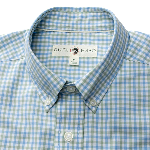 Performance Poplin Sport Shirt - Shaw Gingham - Sage