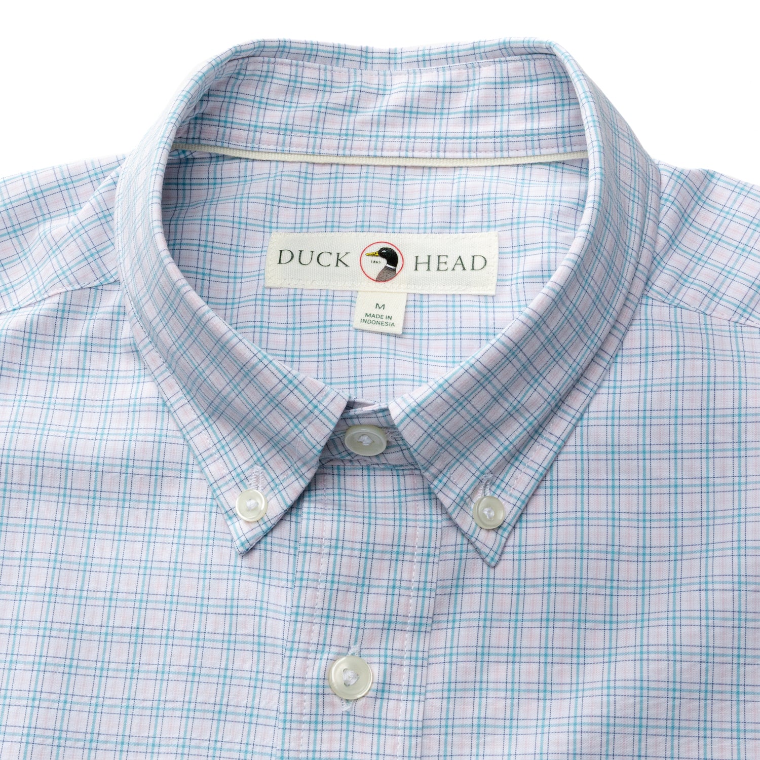 Performance Poplin Sport Shirt - Stokes Plaid - Pale Pink