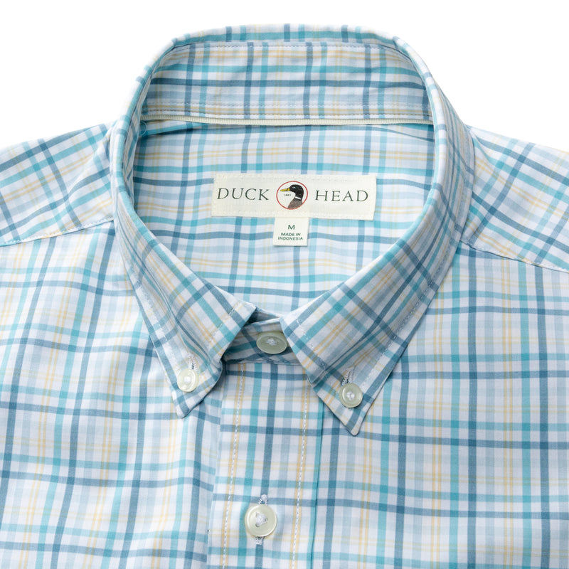 Performance Poplin Sport Shirt - Brody Plaid - Yellow