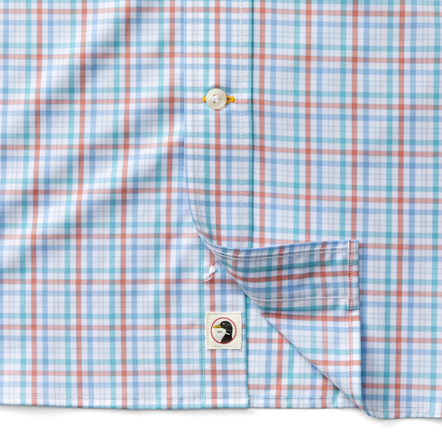 Performance Poplin Sport Shirt - Brody Plaid - Rosewood