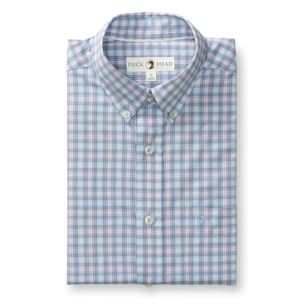 Performance Poplin Sport Shirt - Mayville Plaid - Light Blue
