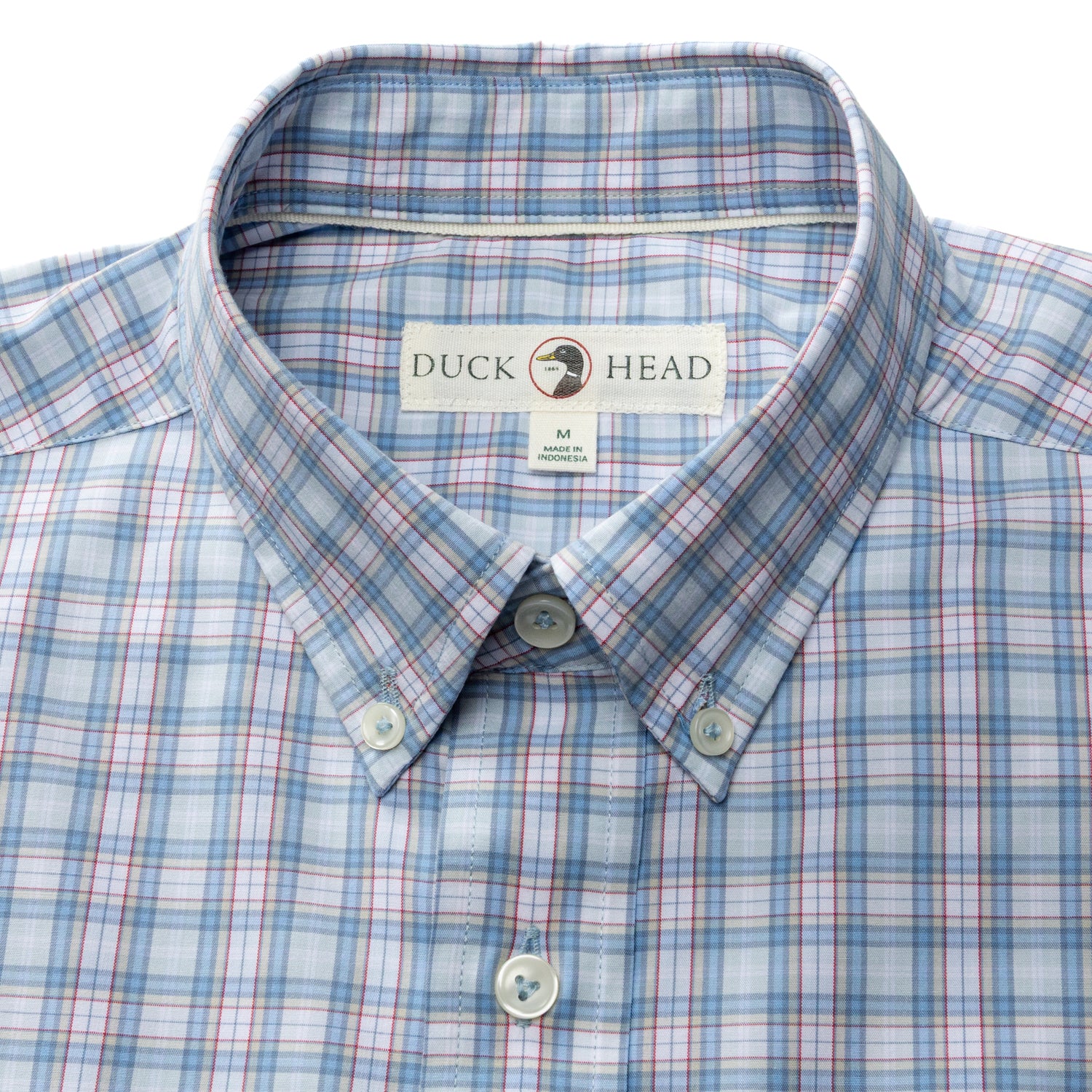 Performance Poplin Sport Shirt - Mayville Plaid - Light Blue
