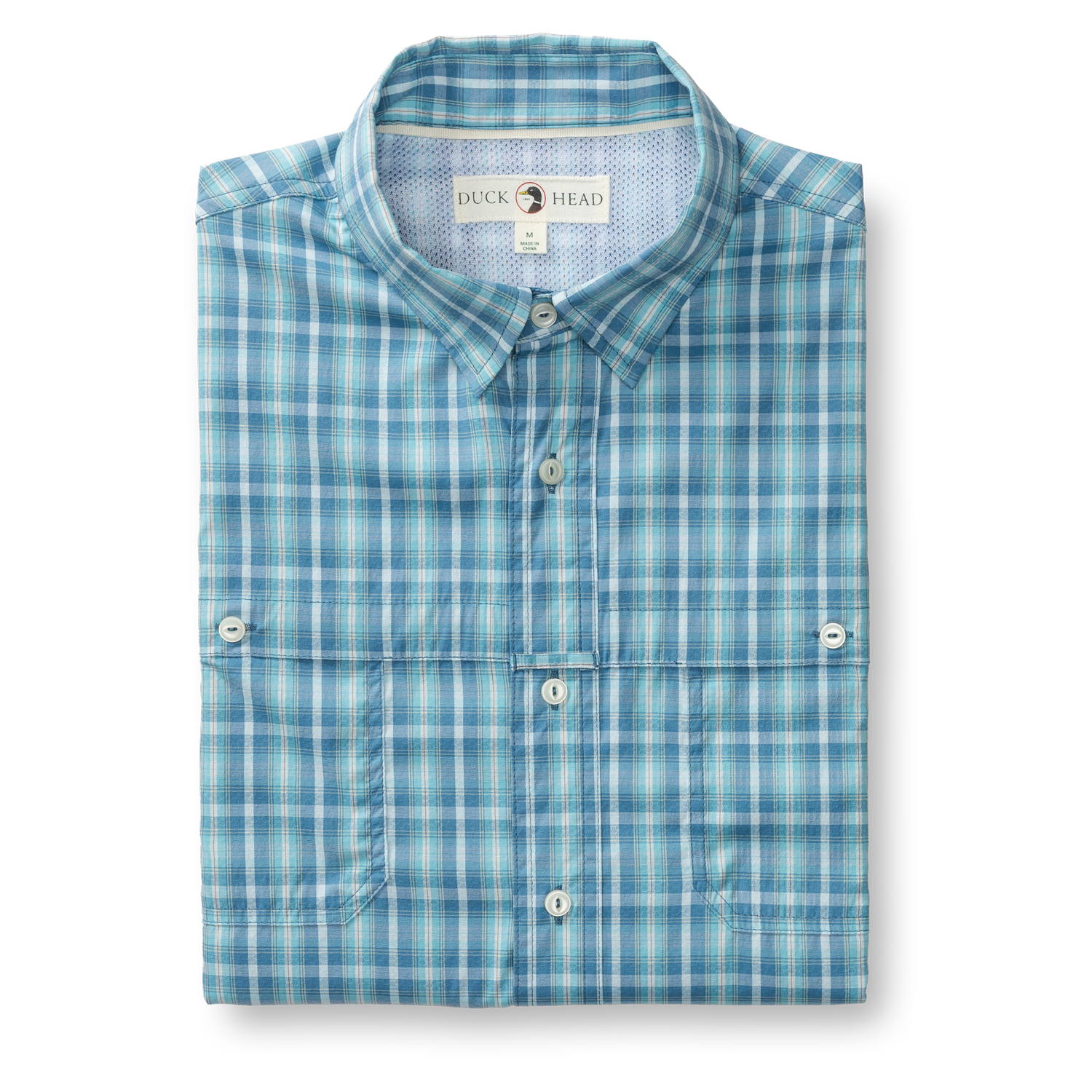 Performance Dobby Guide Shirt - Melrose Plaid - Lake Blue