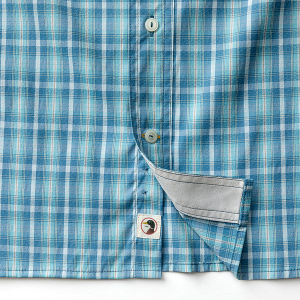 Performance Dobby Guide Shirt - Melrose Plaid - Lake Blue