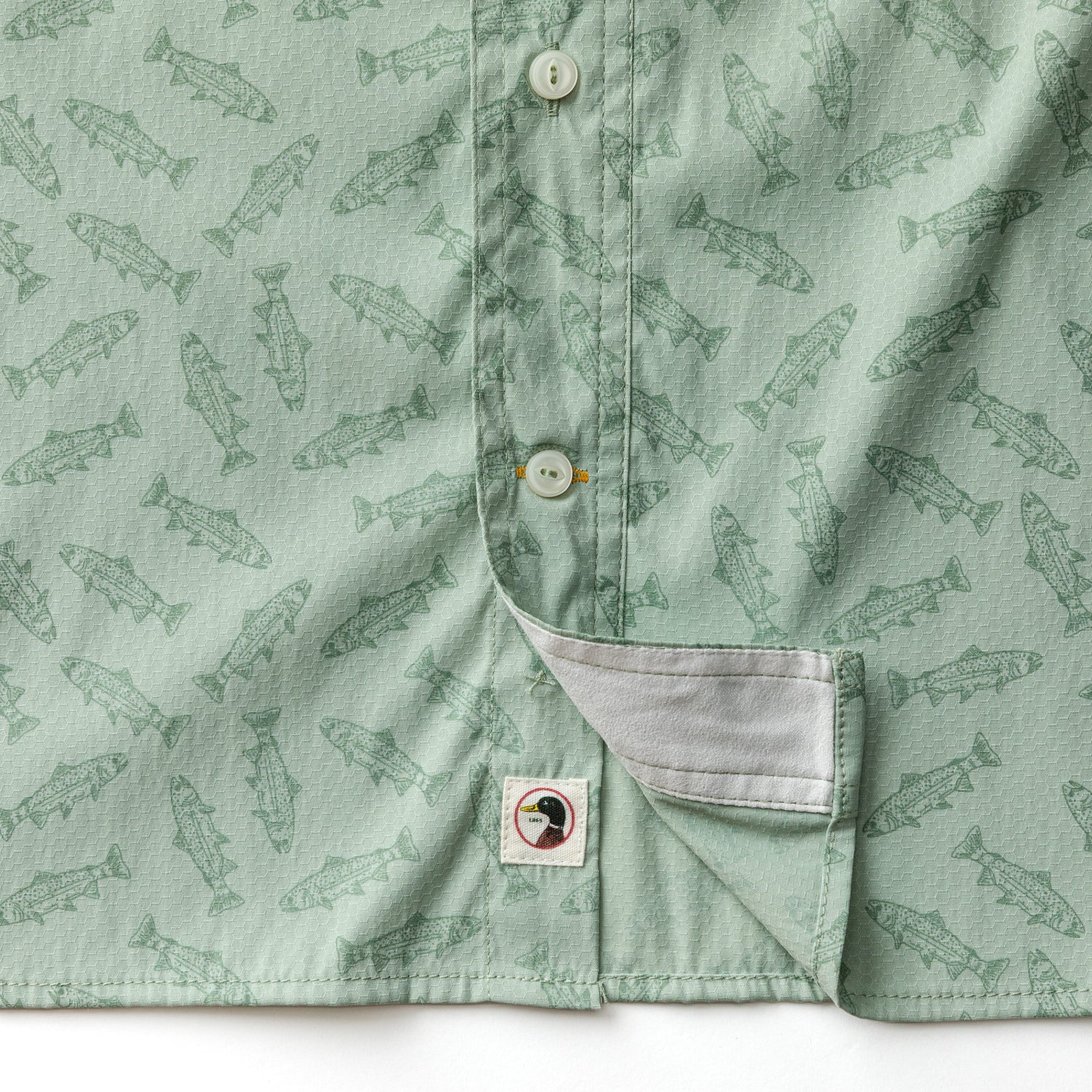Performance Dobby Guide Shirt - Angler Print - Sage