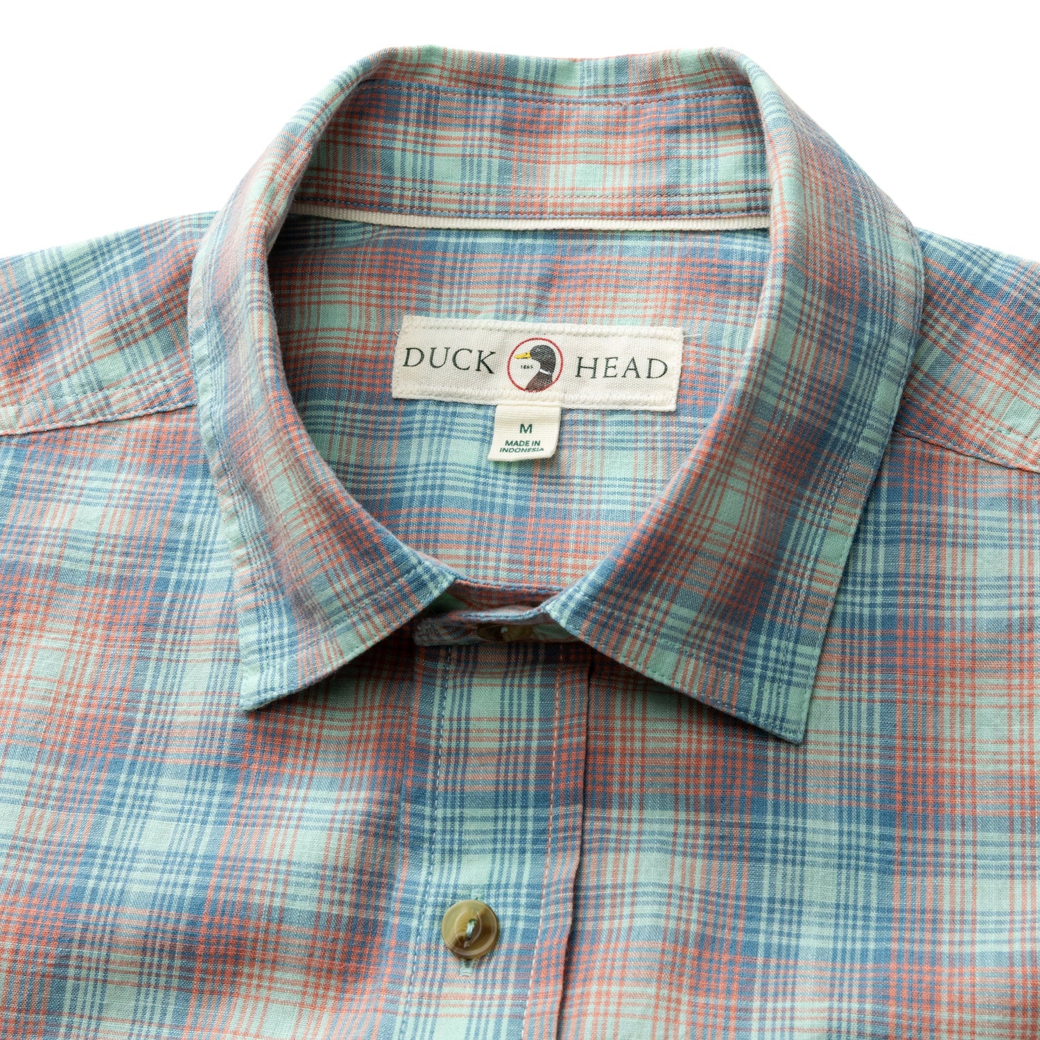 Cotton Slub Sport Shirt - Vernon Plaid - Rosewood