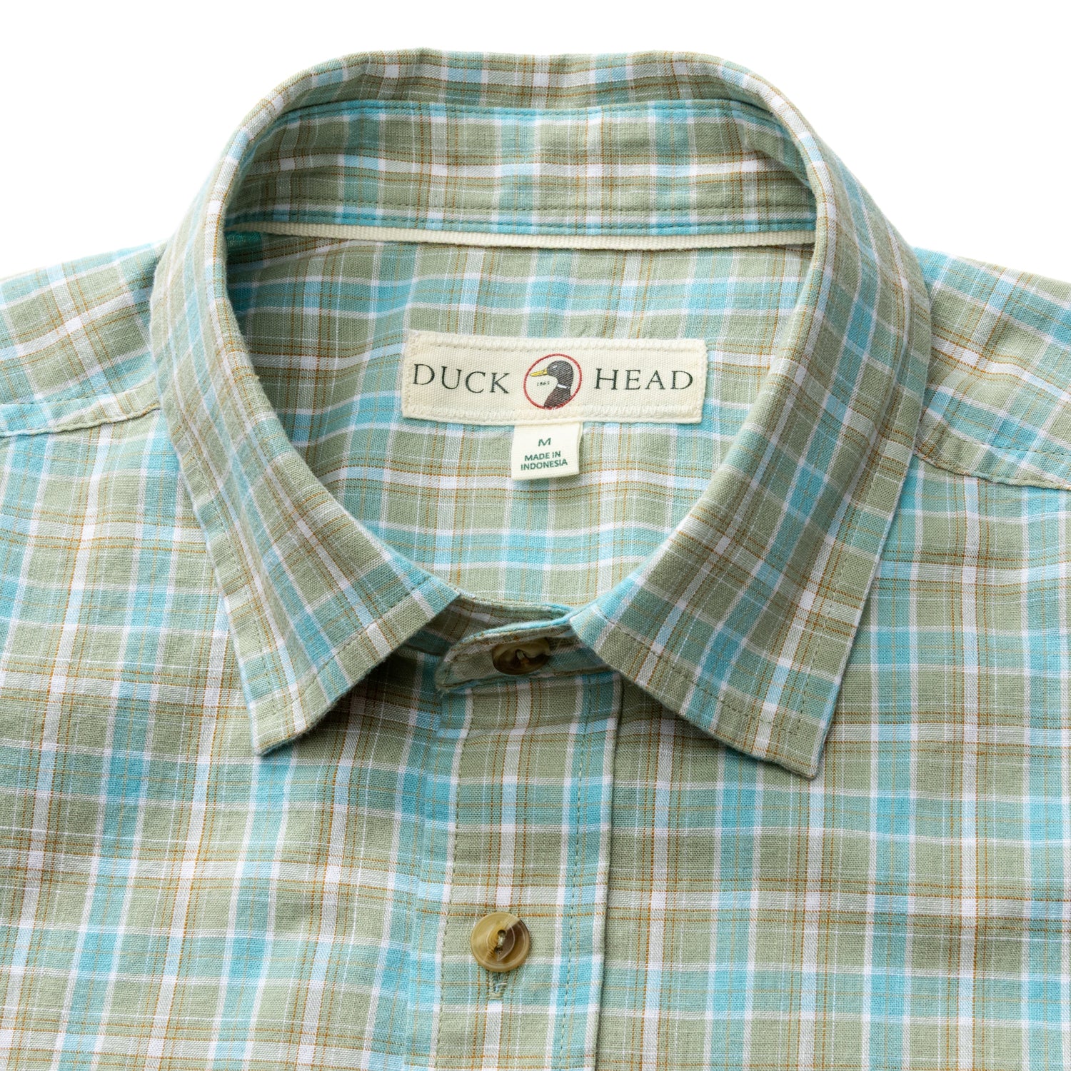 Cotton Slub Sport Shirt - Pryce Plaid - Sage