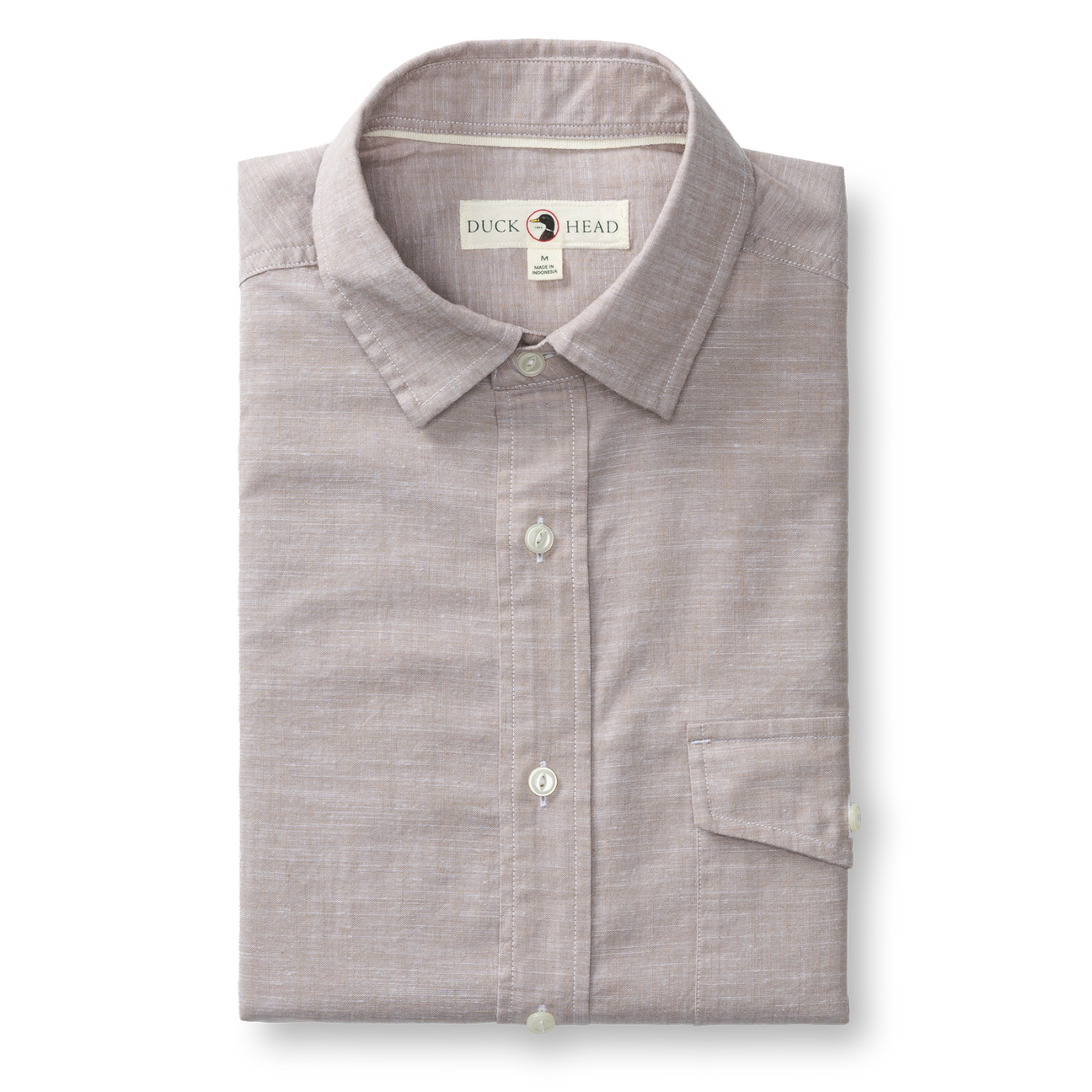 Cotton Chambray Sport Shirt - Verona Solid
