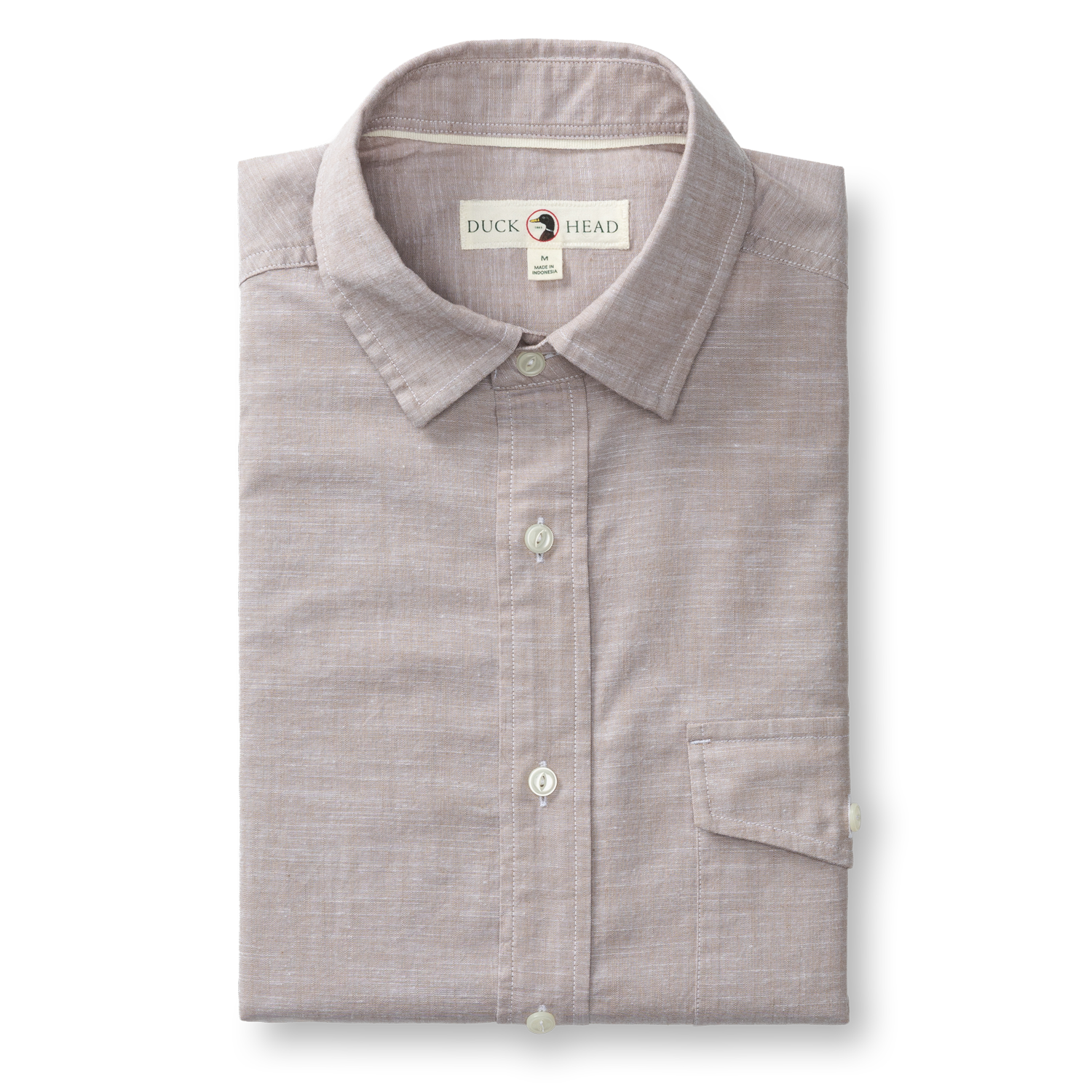 Cotton Chambray Sport Shirt - Verona Solid
