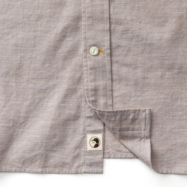 Cotton Chambray Sport Shirt - Verona Solid - Clay