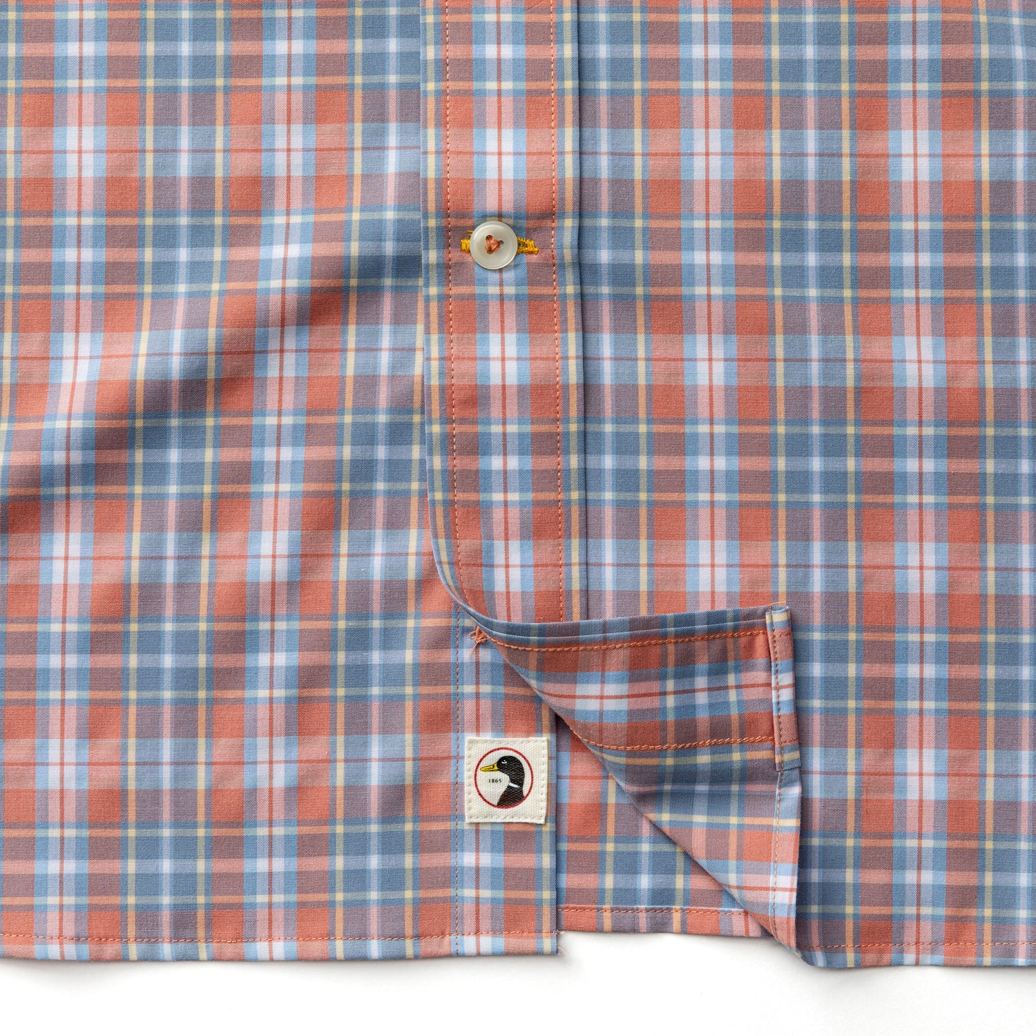 Performance Poplin Sport Shirt - Jeffries Plaid - Rosewood