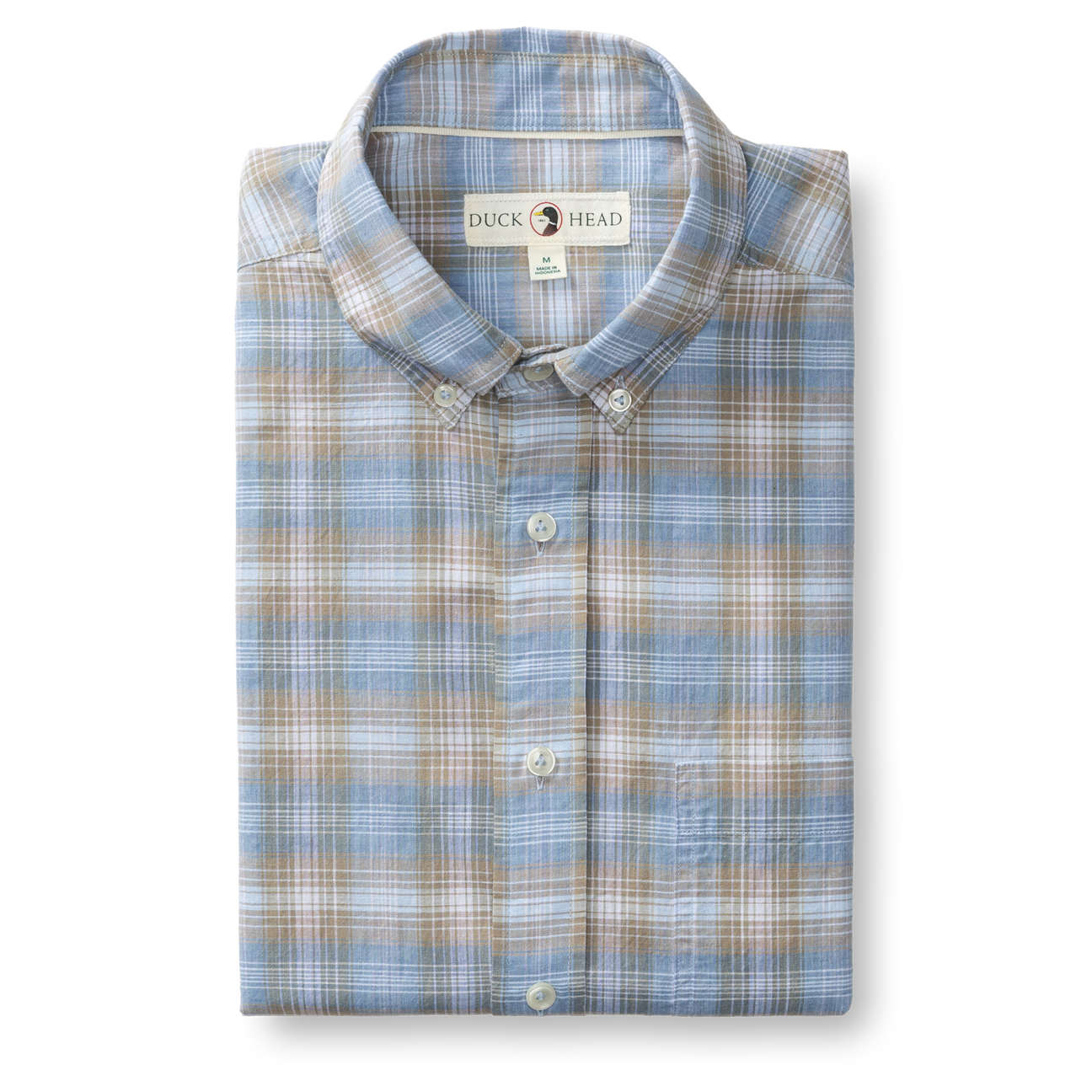 Cotton Slub Sport Shirt - Millbrook Plaid - Sandstone