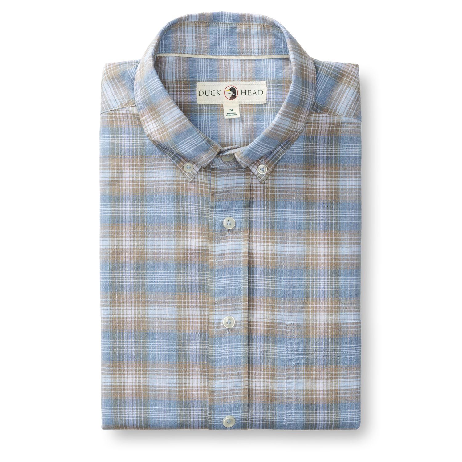 Cotton Slub Sport Shirt - Millbrook Plaid - Sandstone