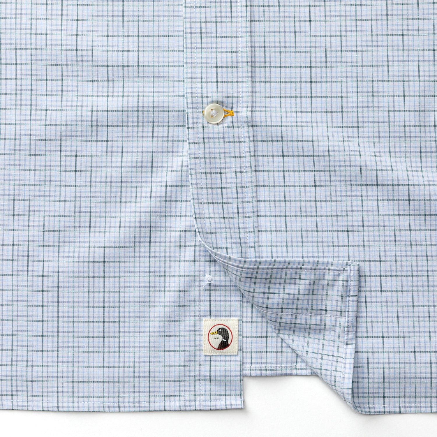 Performance Poplin Sport Shirt - Joiner Plaid - Midnight Teal