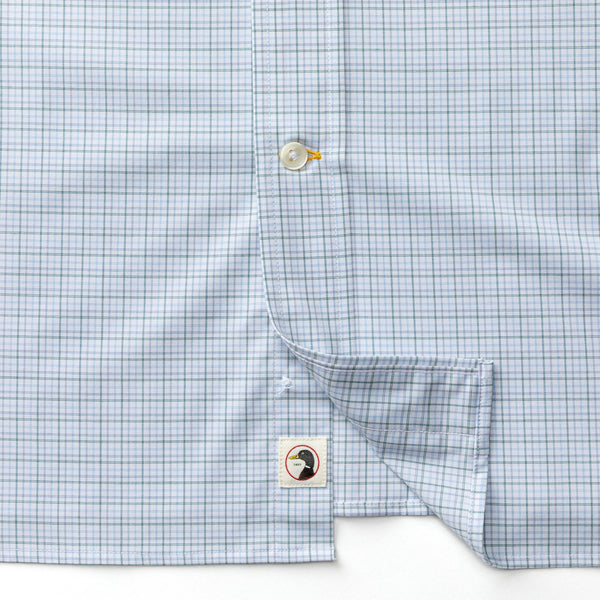 Performance Poplin Sport Shirt - Joiner Plaid - Midnight Teal