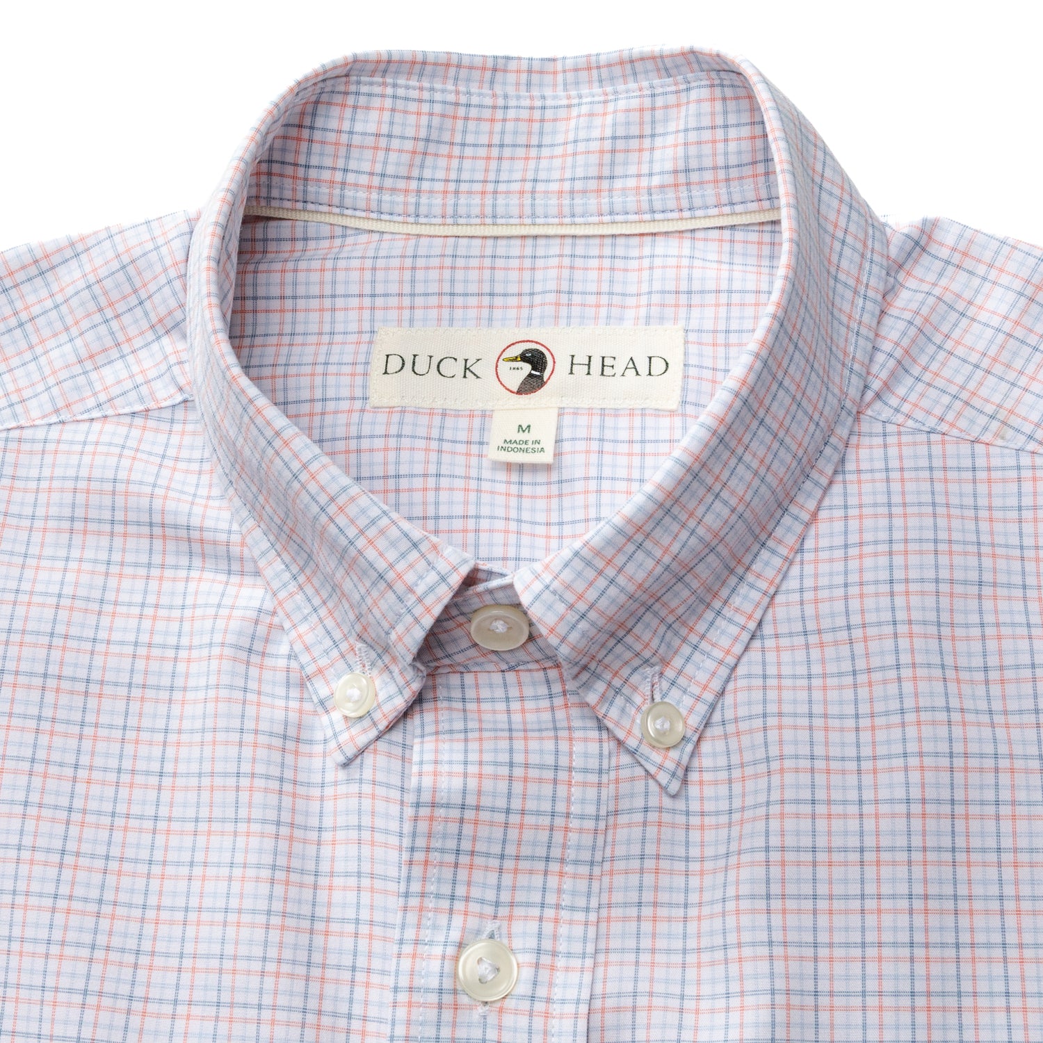 Performance Poplin Sport Shirt - Joiner Plaid - Coral